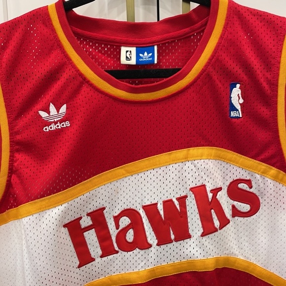 Adidas Hardwood Classics Atlanta Hawks Dominique Wilkins #21 Jersey - Picture 4 of 14